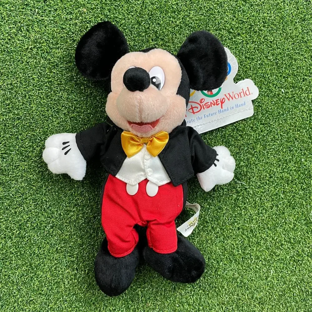 Disney Bean Bag Plush Park Costume Mickey Mickey Mouse 9 Inch MWT